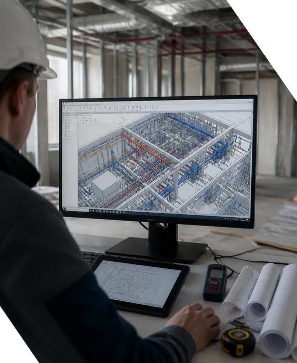 Создание BIM модели инженерных сетей для объектов в Мичуринске